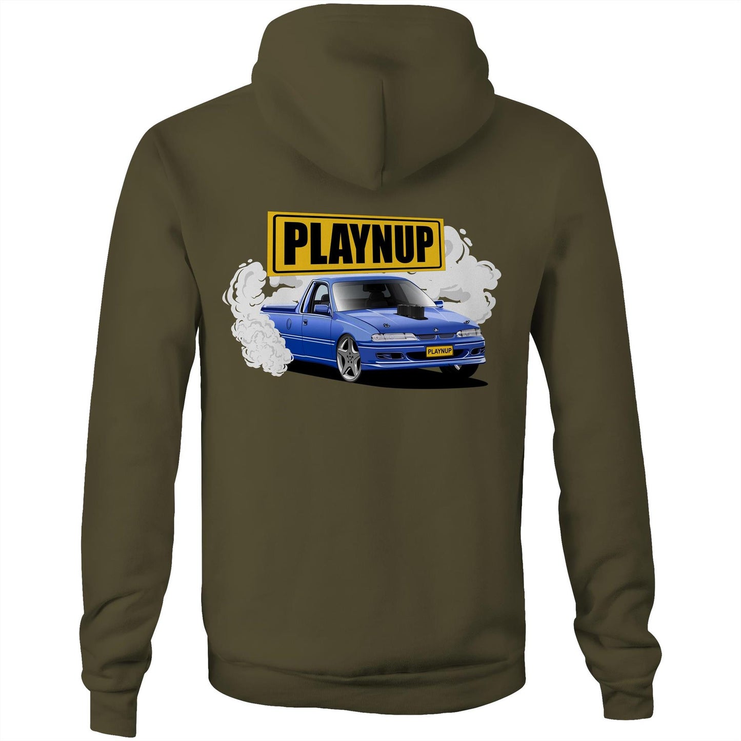 Playnup LS Skid Ute 2 Sides AS Colour Stencil Hoodie