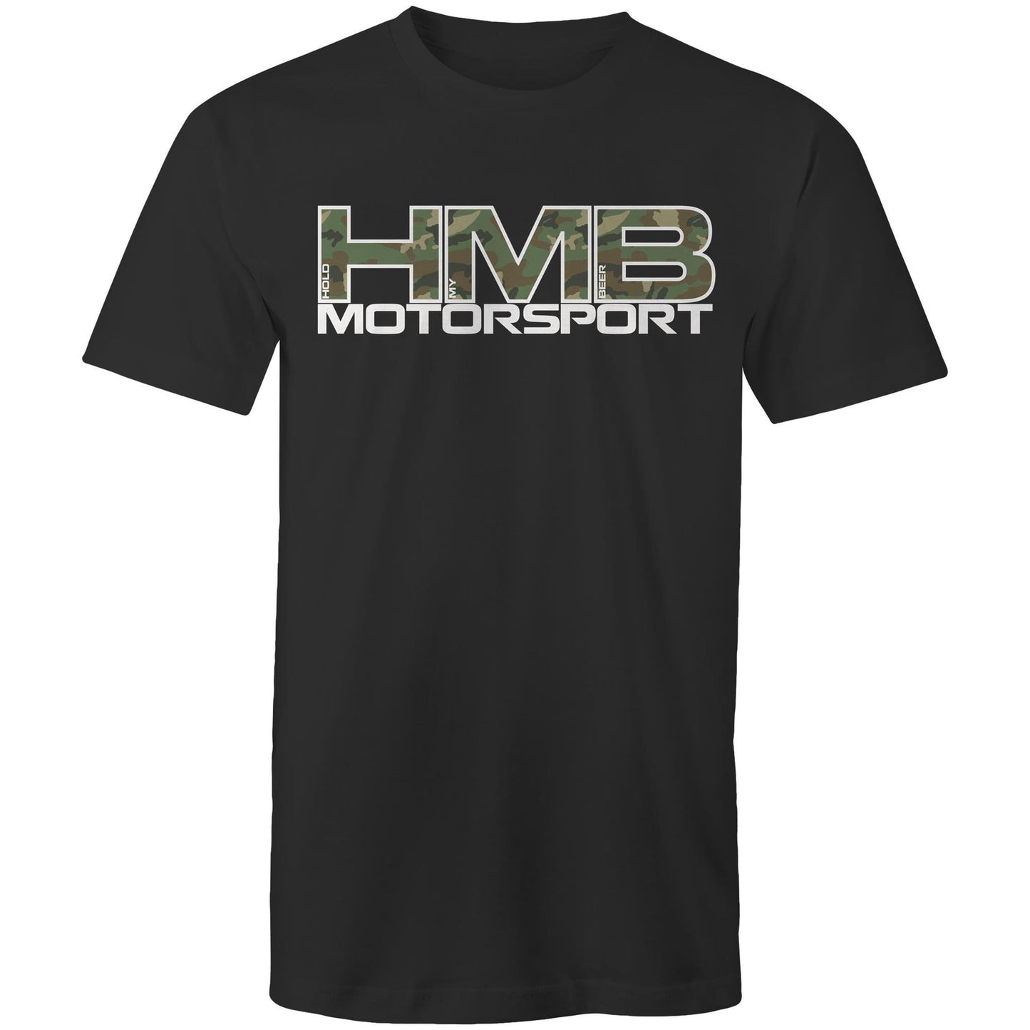 HMB Camo Logo Black AS Colour Tee