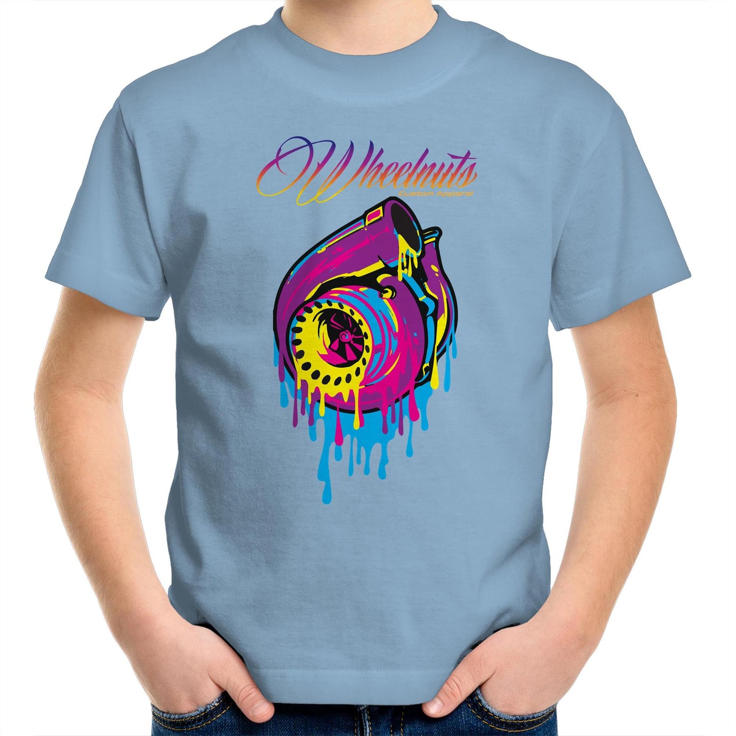 Rainbow turbo Dripping - Kids Youth T-Shirt