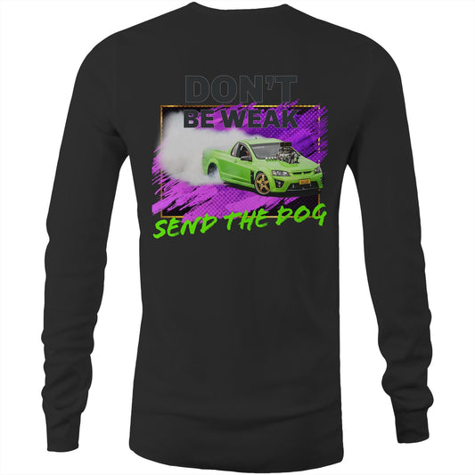 Goldy 51 Send The Dog Mens Long Sleeve Double Side T-Shirt