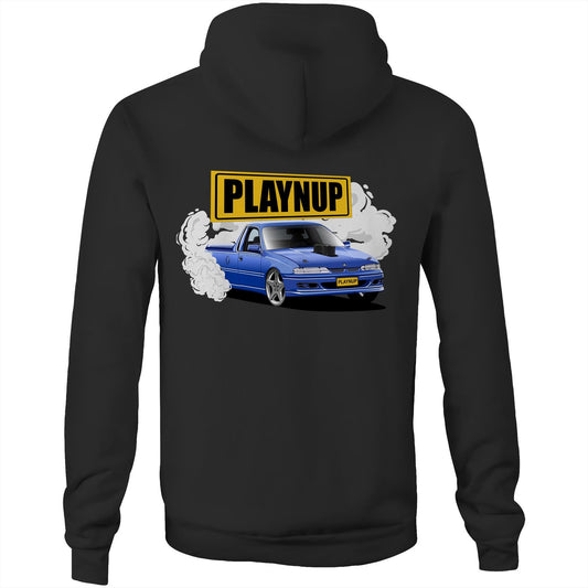 Playnup LS Skid Ute 2 sides Hoodie AS Colour Stencil