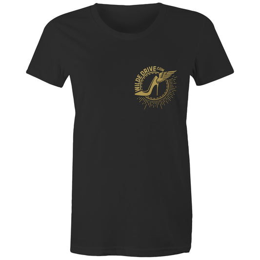 WILDE DRIVE.COM DOUBLE AS Colour - Women's Maple Organic Tee