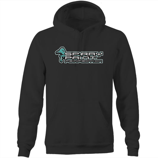 Spray Paint Perfection Double Logo AS Colour Stencil Pocket Hoodie