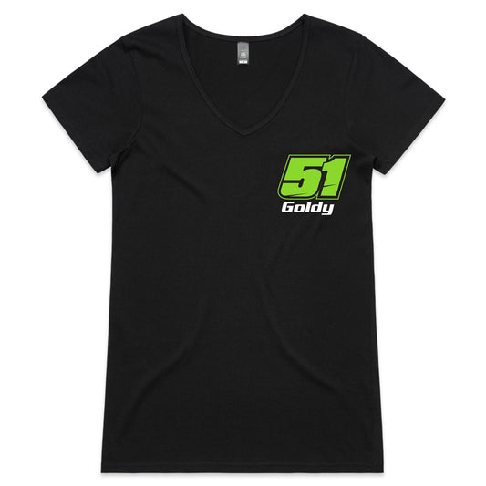Goldy 51 - Womens V-Neck T-Shirt