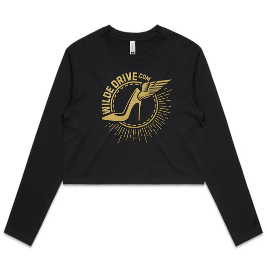 WILDE DRIVE.COM AS Colour - Women's Long Sleeve Crop Tee