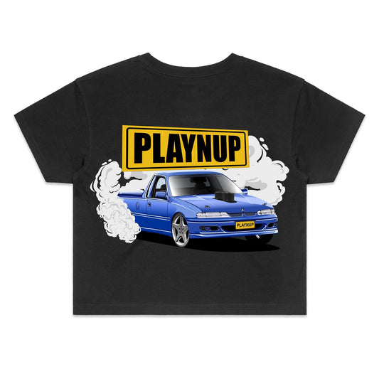 Playnup LS Skid Ute AS Colour Women's Crop Tee