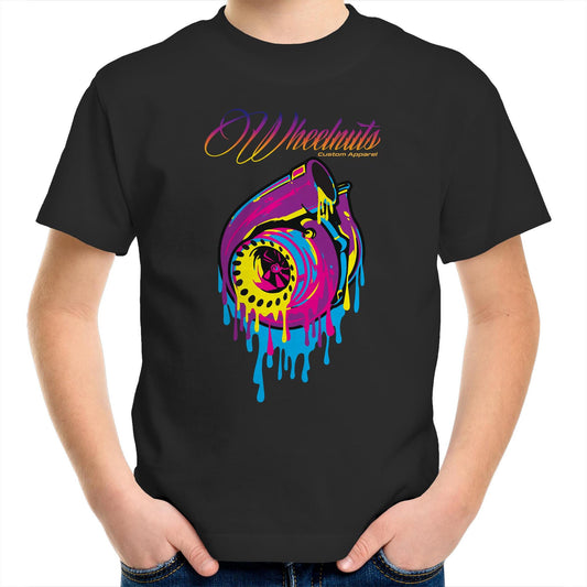 Rainbow turbo Dripping - Kids Youth T-Shirt