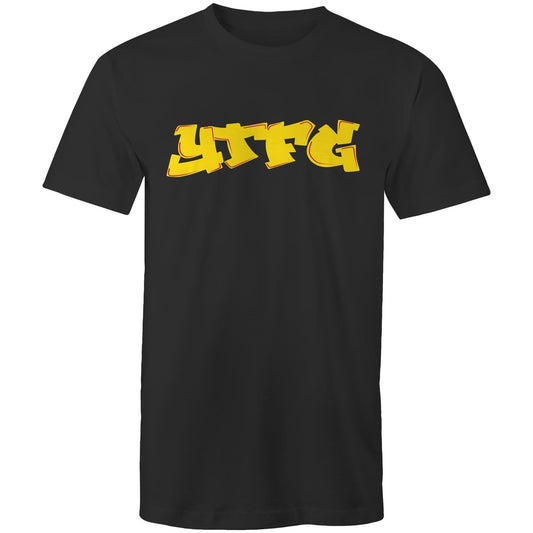 YTFG Graffiti Yellow - Front Logo Tee