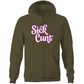 Sick Cunt PInk White AS Colour Stencil - Pocket Hoodie Sweatshirt