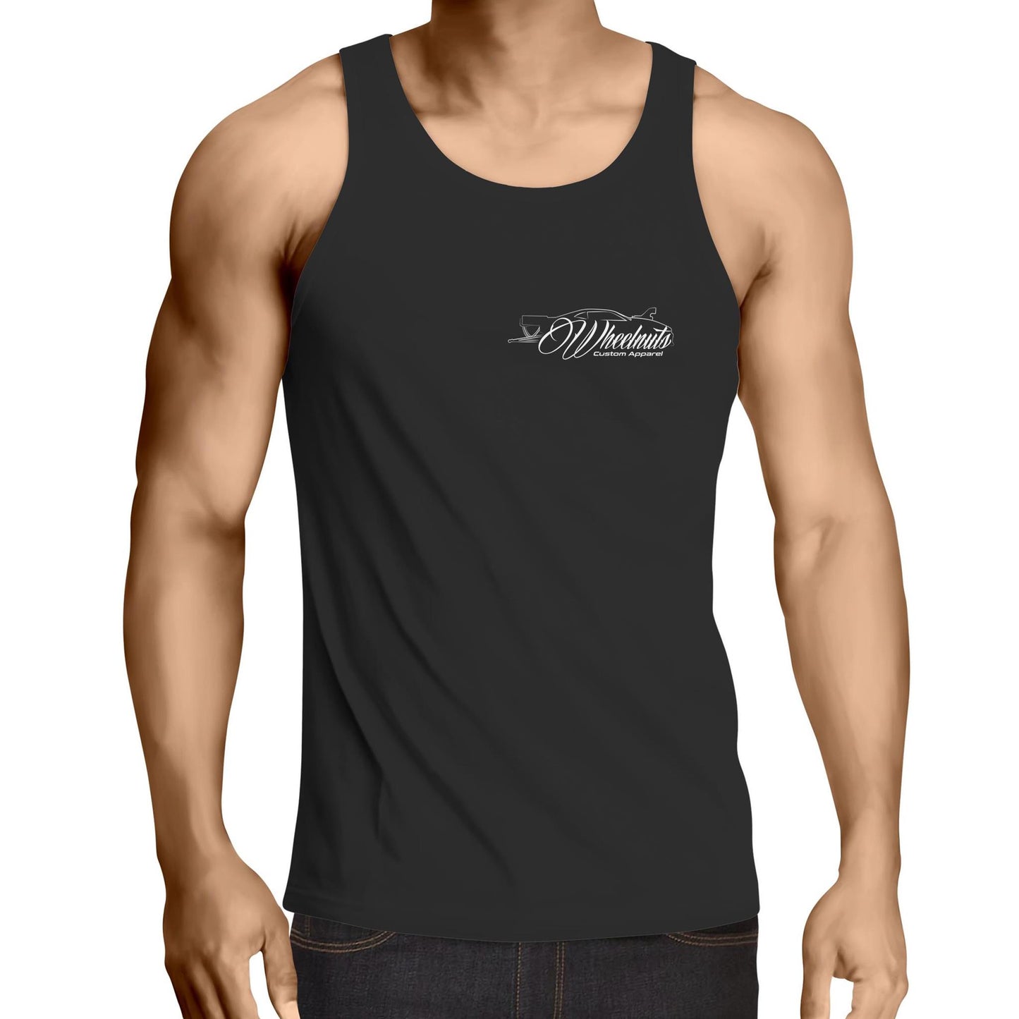 Thats Cute Barra Turbo WN Drag Logo Small AS Colour Mens Singlet Top
