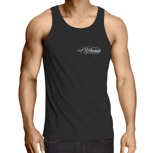 Thats Cute Barra Turbo WN Drag Logo Small AS Colour Mens Singlet Top