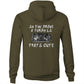Thats Cute Barra Turbo WN Drag Logo AS Colour Stencil Hoodie
