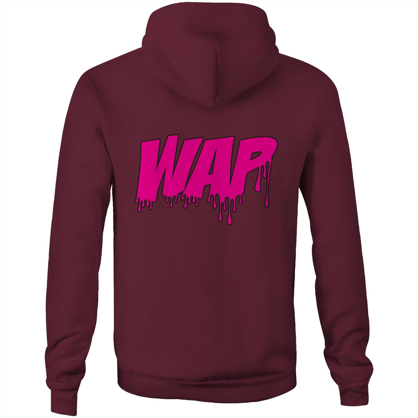 Pussy Built Strong WAP AS Colour Stencil - Pocket Hoodie Sweatshirt