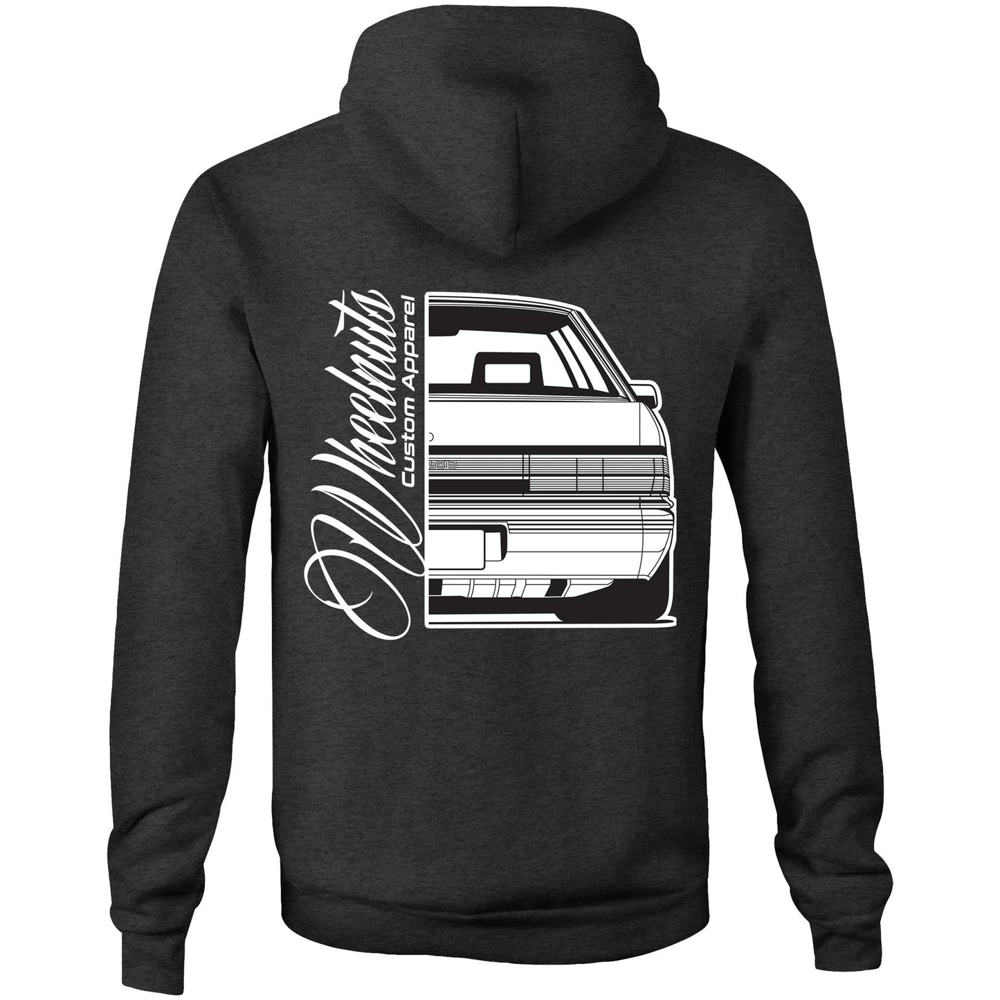 VL Calais Blown Front Back AS Colour Stencil - Pocket Hoodie Sweatshirt