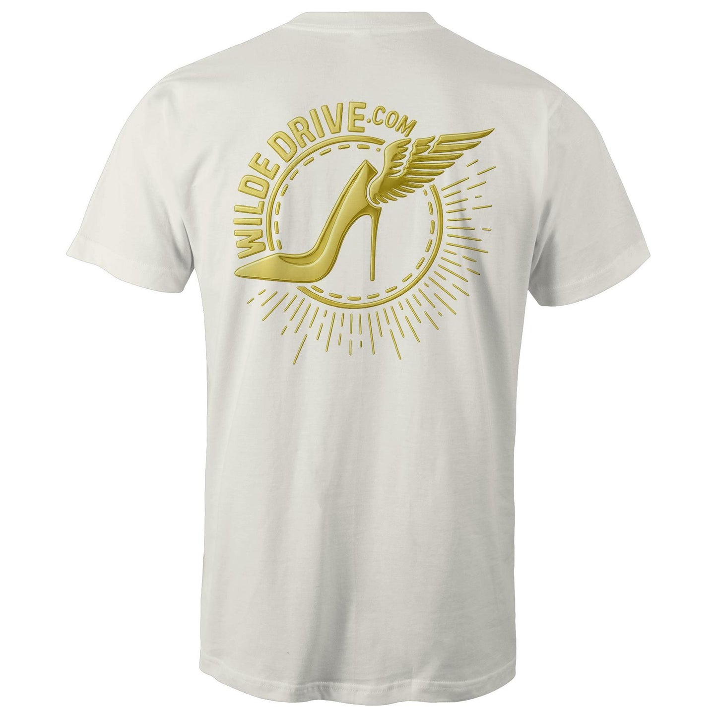 WILDE DRIVE.COM  LIMITED EDITION GOLD CHROME AS Colour Mens T-Shirt
