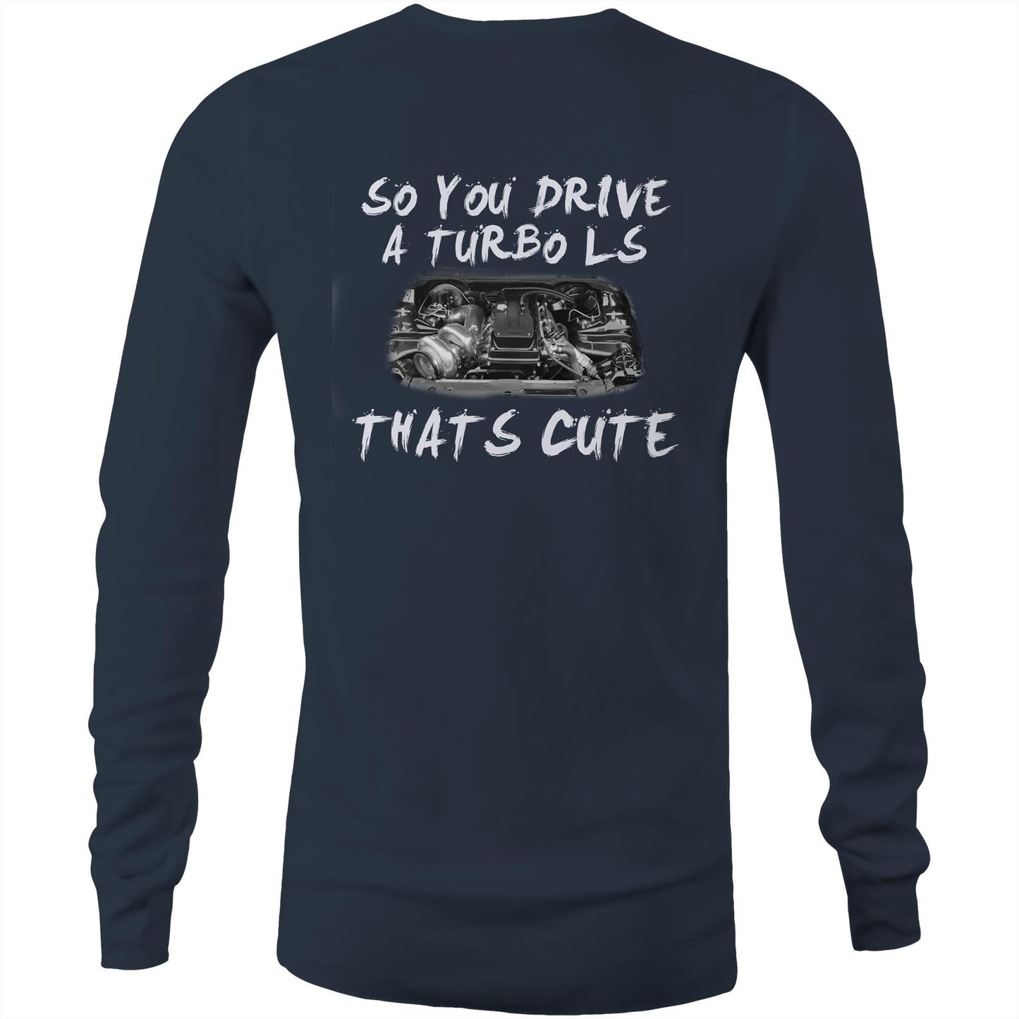Thats Cute Barra Turbo WN Logo Small AS Colour Long Sleeve