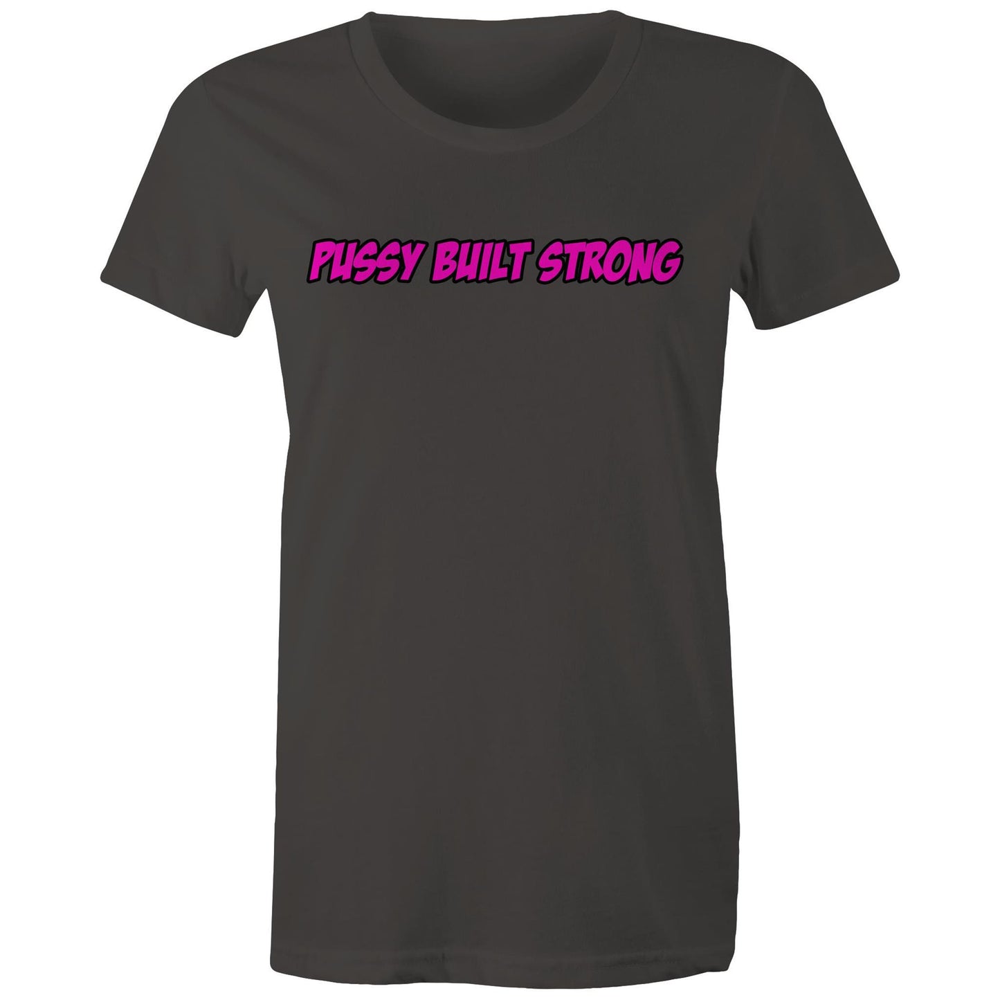 Pussy Built Strong AS Colour - Women's Maple Tee