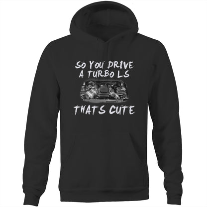 Thats Cute Barra Turbo AS Colour Stencil Hoodie