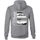 VL Calais Blown Front Back AS Colour Stencil - Pocket Hoodie Sweatshirt