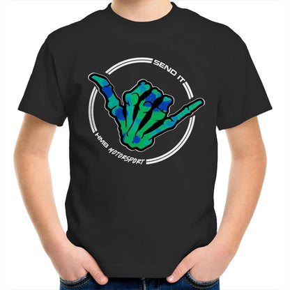HMB Send It Green Blue AS Colour Kids T-Shirt