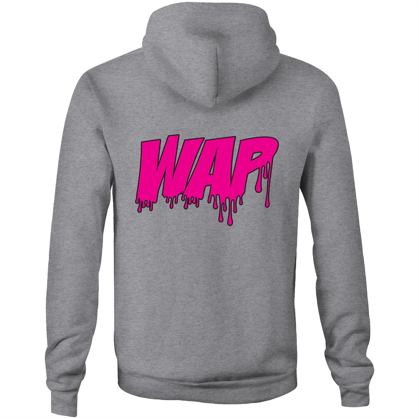 Pussy Built Strong WAP AS Colour Stencil - Pocket Hoodie Sweatshirt