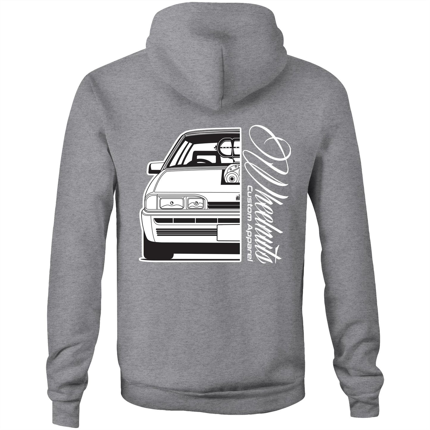 VL Blown AS Colour Stencil - Pocket Hoodie Sweatshirt