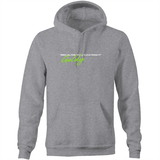 Because You Can Right 51 AS Colour Stencil - Pocket Hoodie Sweatshirt