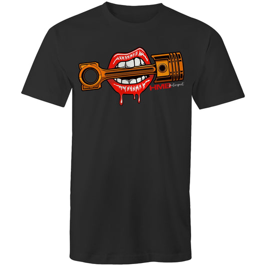 HMB Piston Lips Black Tee