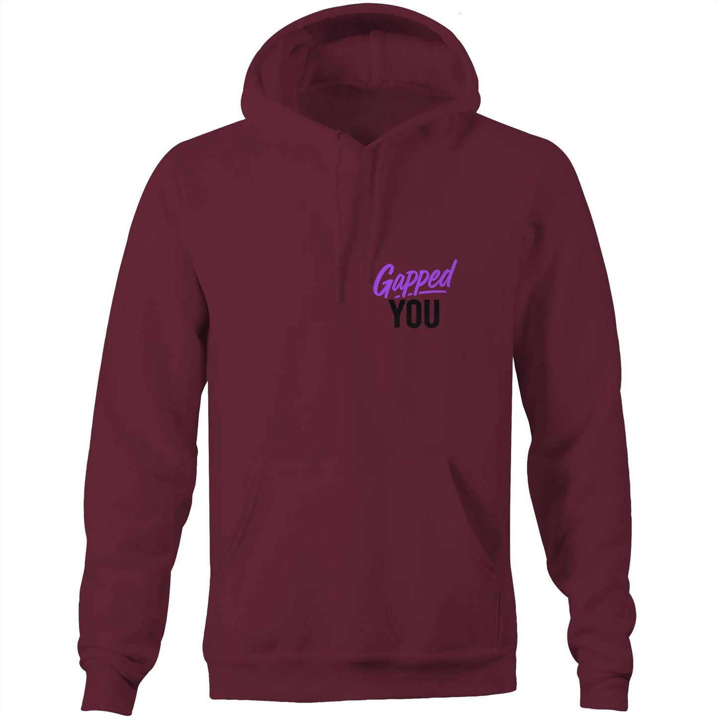 Gapped You AS Colour Stencil - Pocket Hoodie Sweatshirt