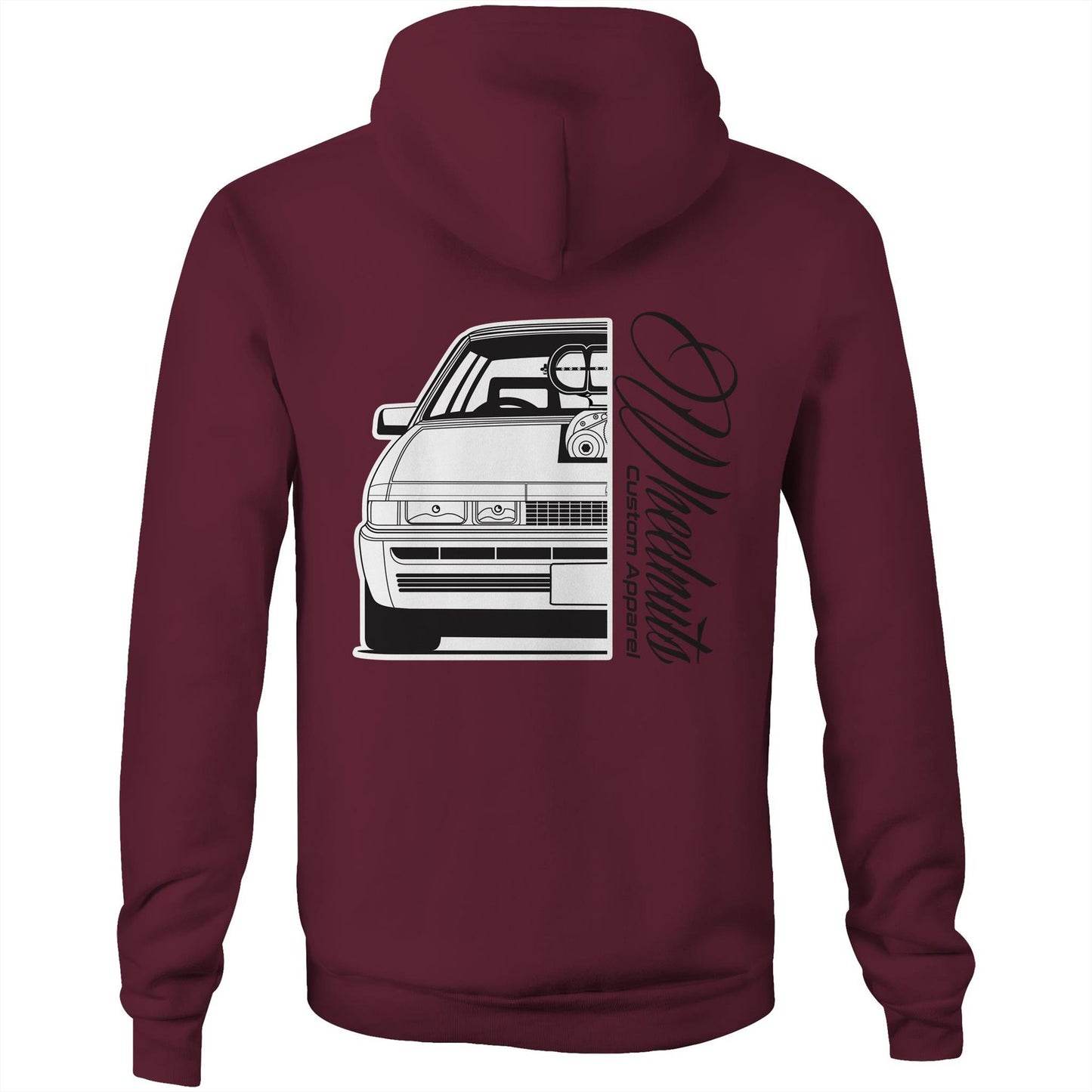 VL Calais Blown AS Colour Stencil - Pocket Hoodie Sweatshirt
