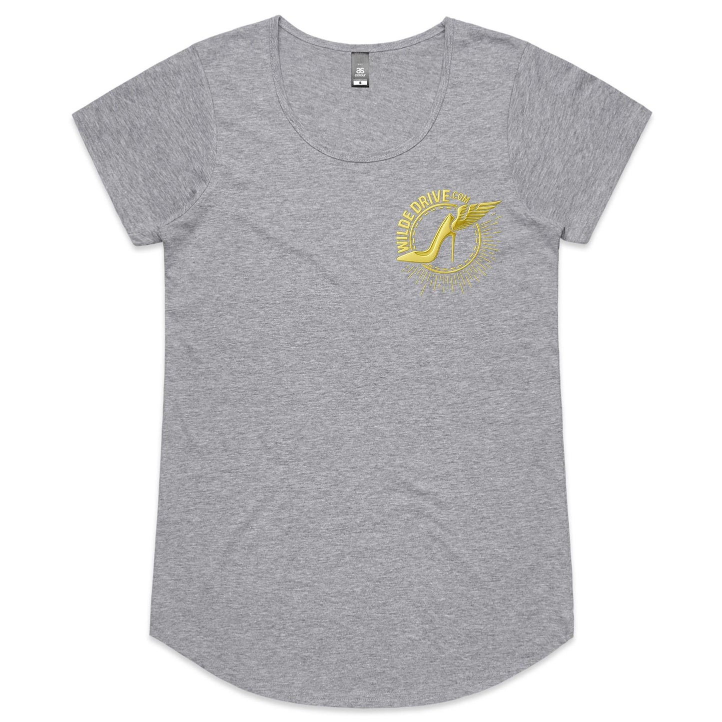 WILDE DRIVE.COM  LIMITED EDITION GOLD CHROME AS Colour Mali - Womens Scoop Neck T-Shirt