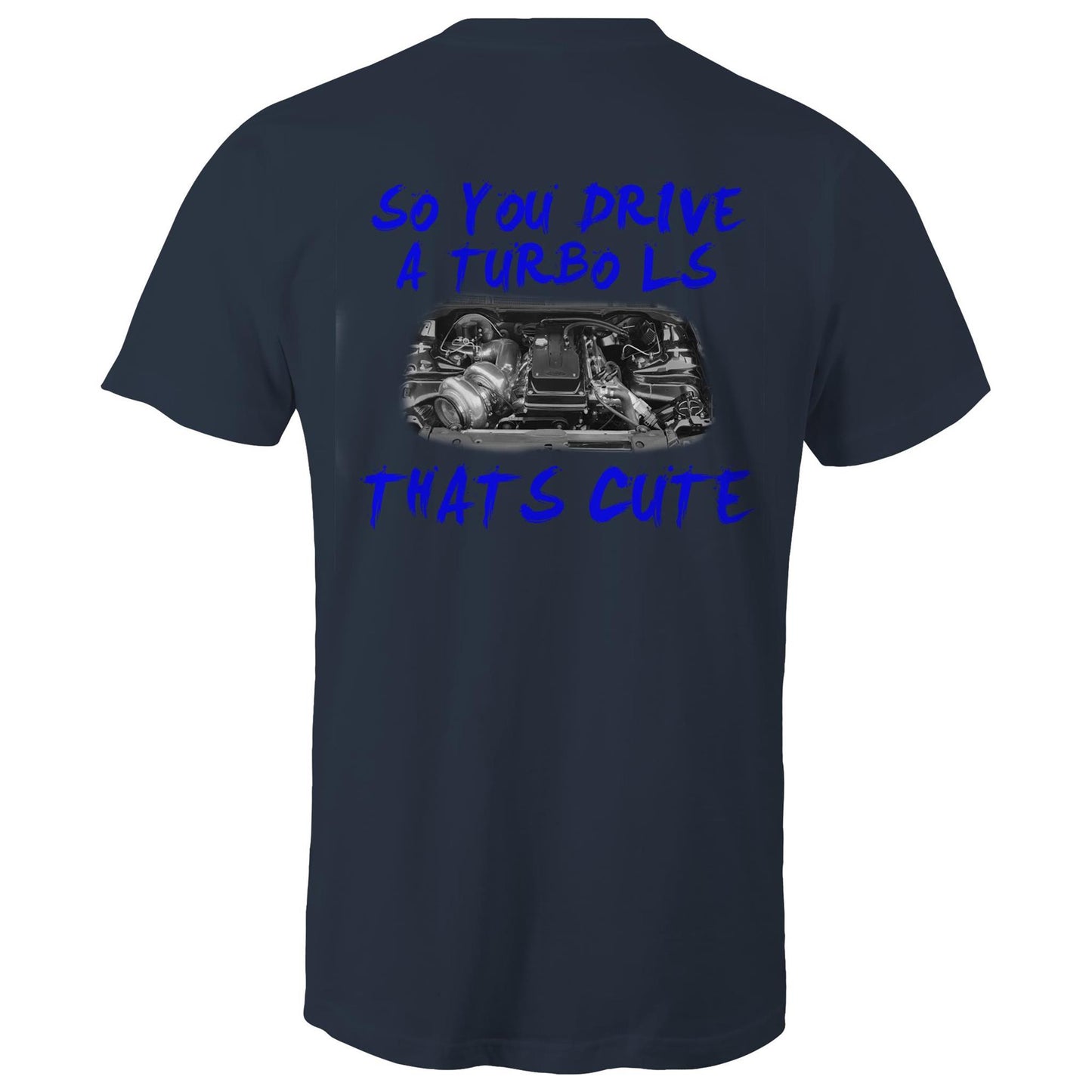 Barra Turbo Thats Cute Blue WN Classic Logo AS Colour Mens T-Shirt