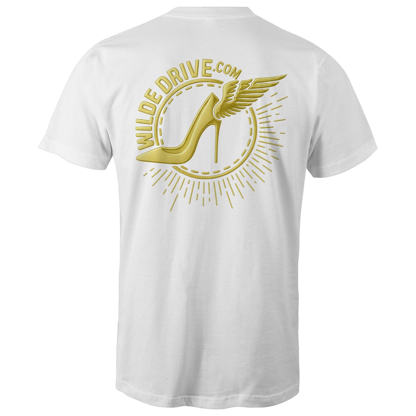 WILDE DRIVE.COM  LIMITED EDITION GOLD CHROME AS Colour Mens T-Shirt