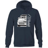 VL Calais Blown Front Back AS Colour Stencil - Pocket Hoodie Sweatshirt
