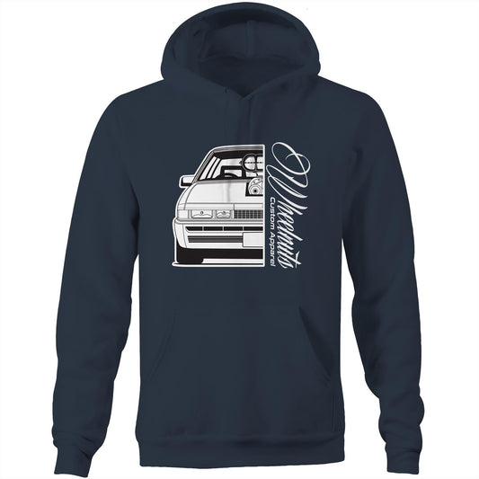 VL Calais Blown Front Back AS Colour Stencil - Pocket Hoodie Sweatshirt