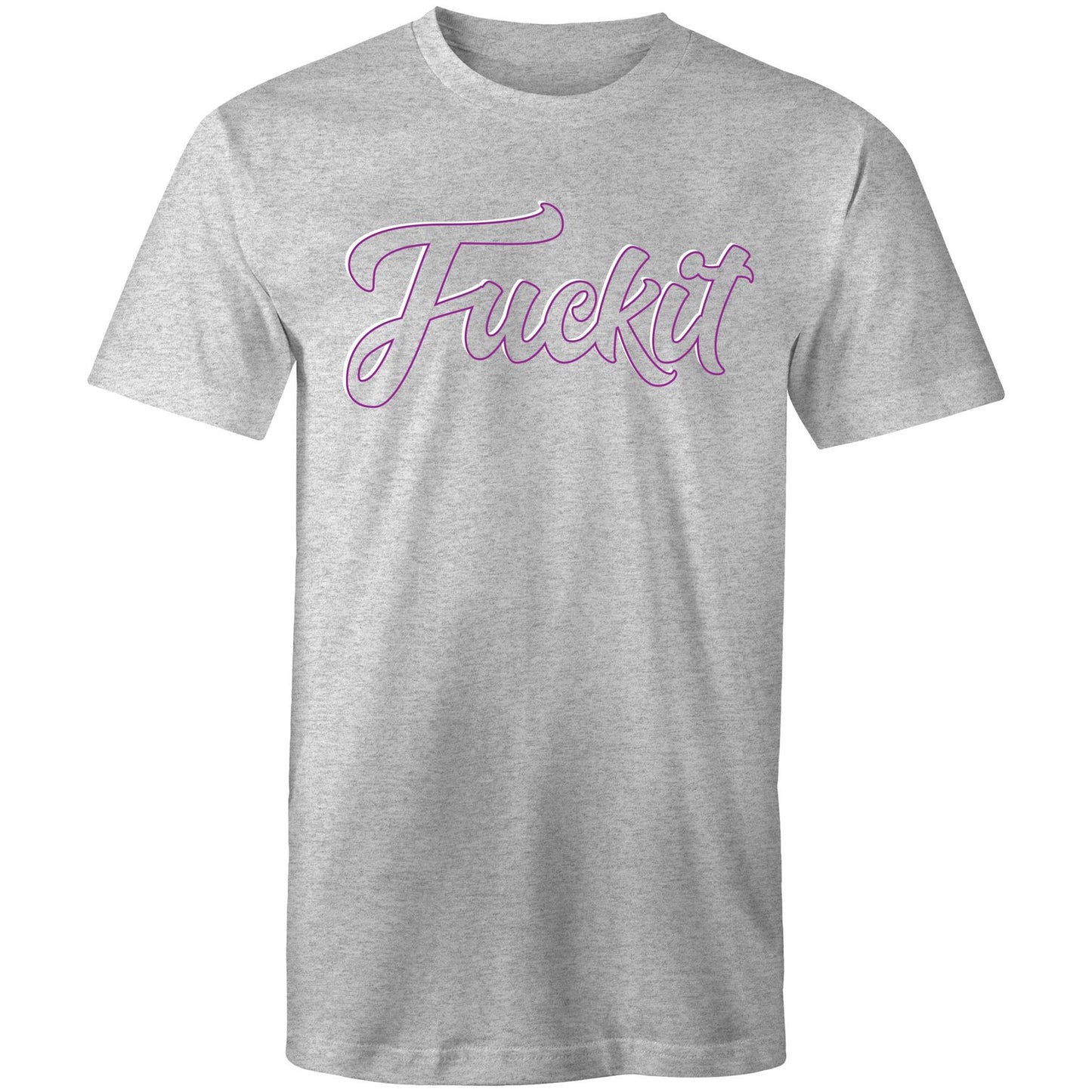 Wheelnuts FCKIT Cursive Purple Outline Tee  AS Colour