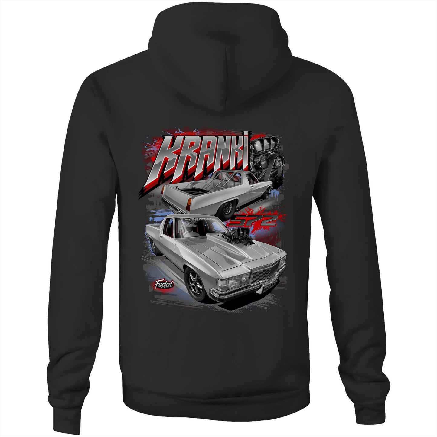 Kranki 572 AS Colour Stencil - Pocket Hoodie Sweatshirt