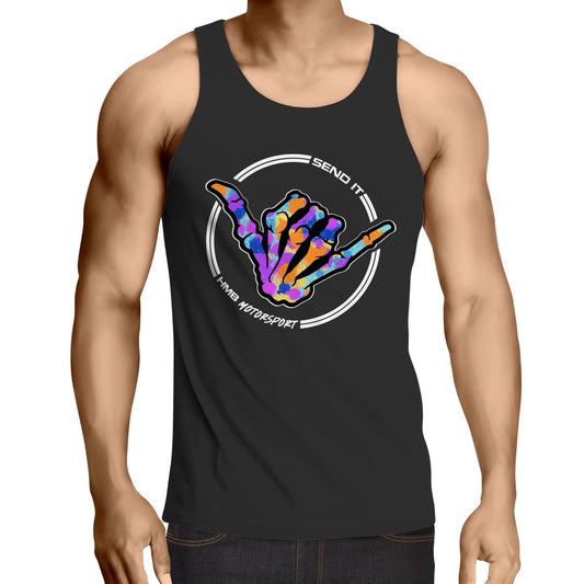 HMB Send It Multi Colour AS Colour Mens Singlet