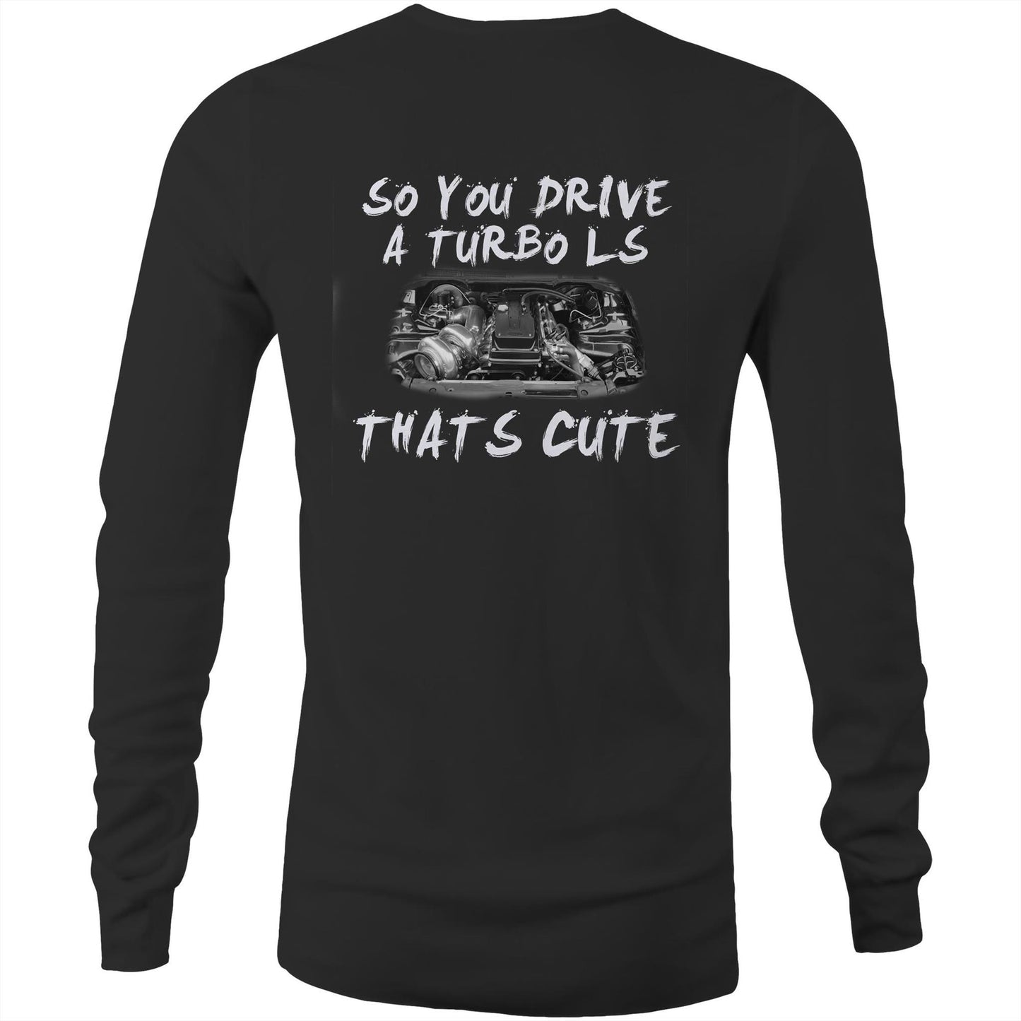 Thats Cute Barra Turbo WN Logo Small AS Colour Long Sleeve