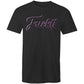Wheelnuts FCKIT Cursive Purple Outline Tee  AS Colour