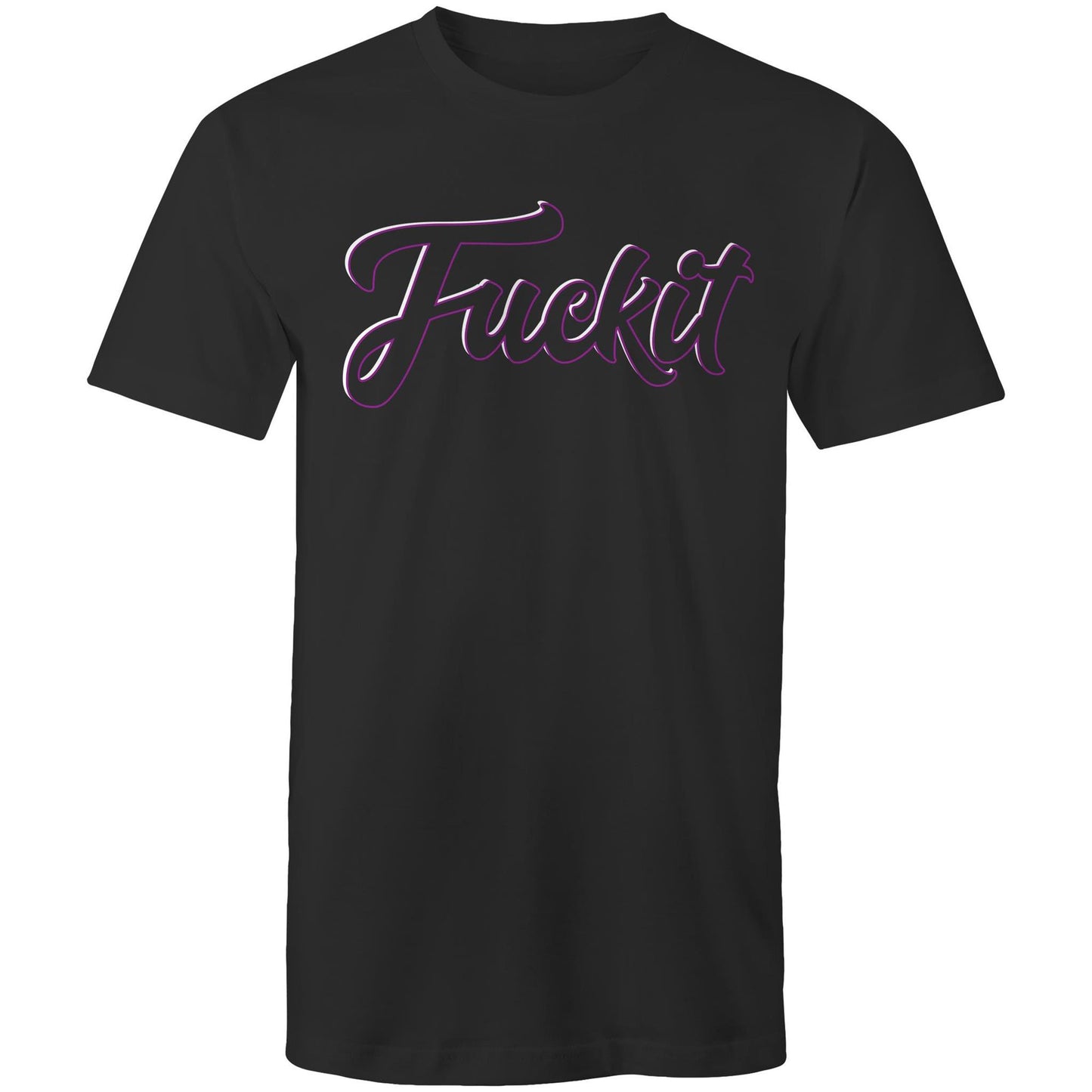 Wheelnuts FCKIT Cursive Purple Outline Tee  AS Colour