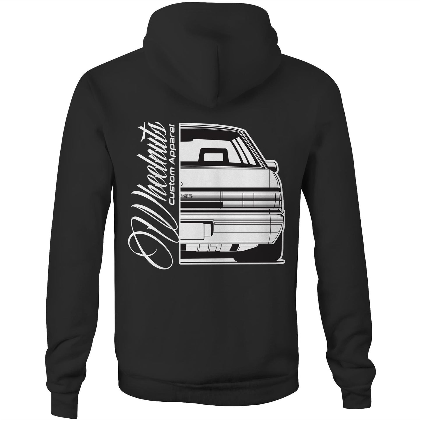 VL Calais Blown Front Back AS Colour Stencil - Pocket Hoodie Sweatshirt