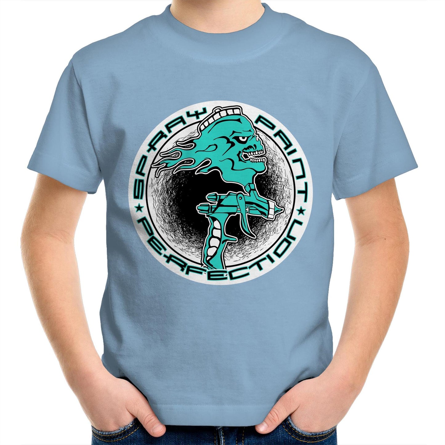 Spray Paint Perfection AS Colour Kids Youth T-Shirt