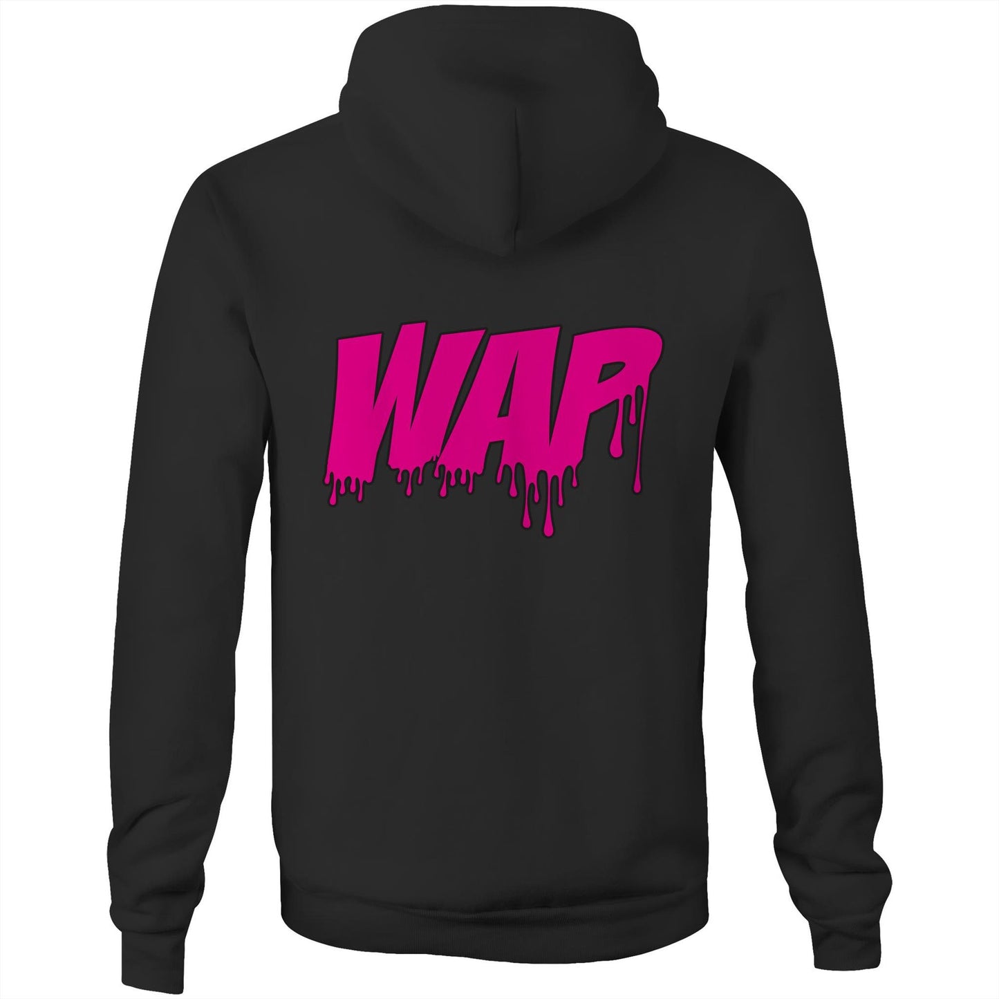 Pussy Built Strong WAP AS Colour Stencil - Pocket Hoodie Sweatshirt