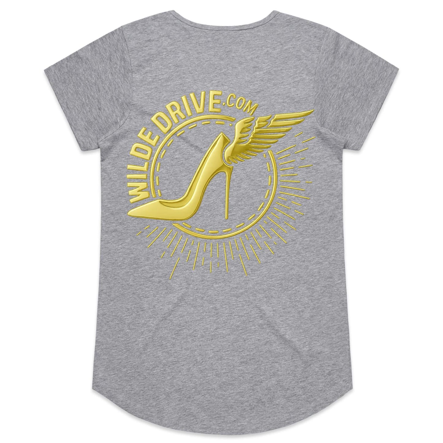 WILDE DRIVE.COM  LIMITED EDITION GOLD CHROME AS Colour Mali - Womens Scoop Neck T-Shirt