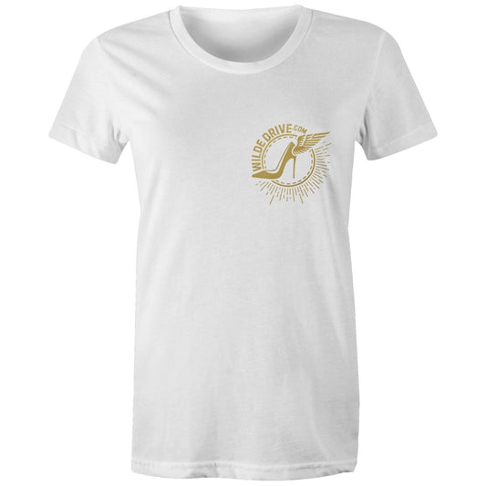 WILDE DRIVE.COM DOUBLE AS Colour - Women's Maple Organic Tee