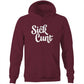 Sick Cunt White AS Colour Stencil - Pocket Hoodie Sweatshirt