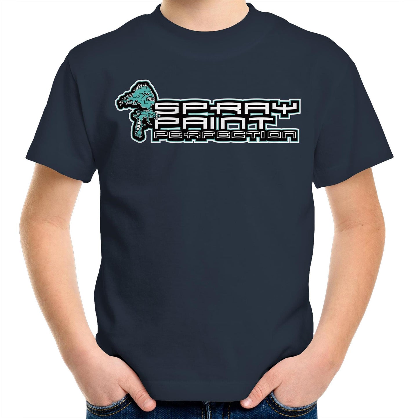 Spray Paint Perfection AS Colour Kids Youth T-Shirt