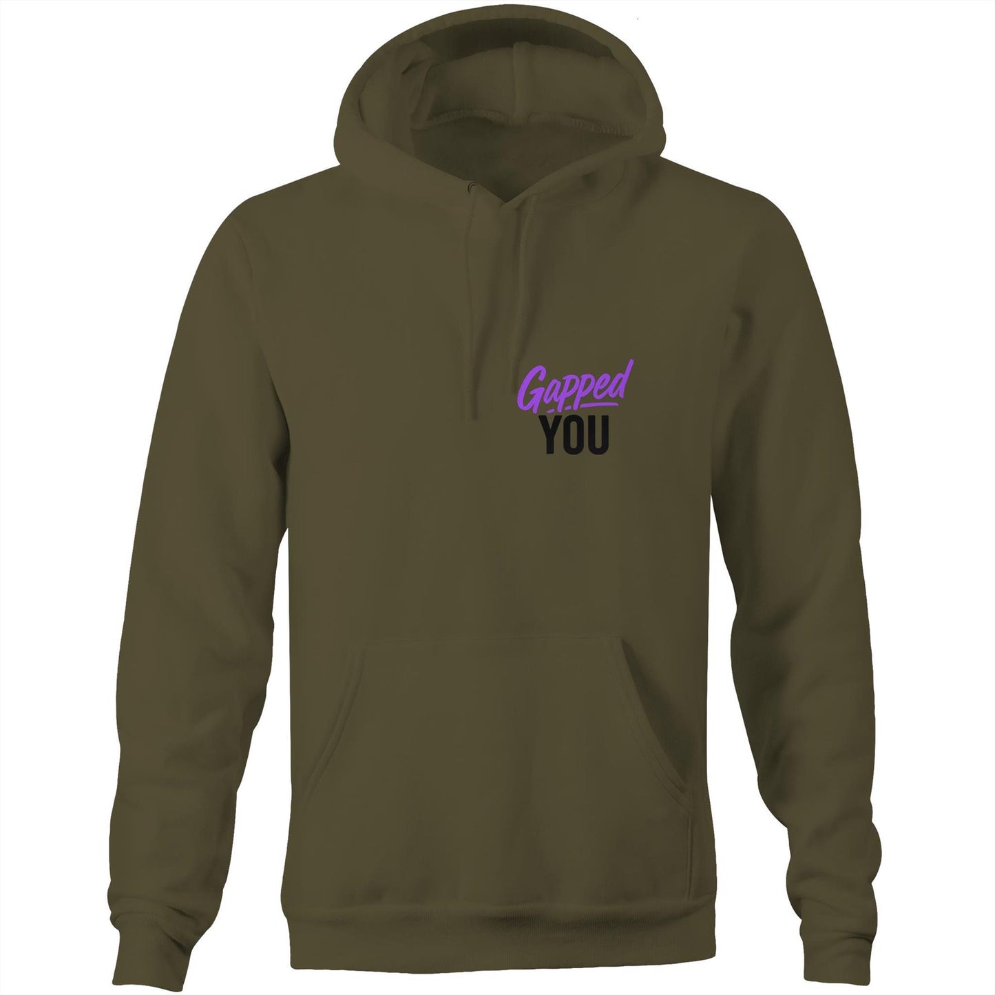 Gapped You AS Colour Stencil - Pocket Hoodie Sweatshirt