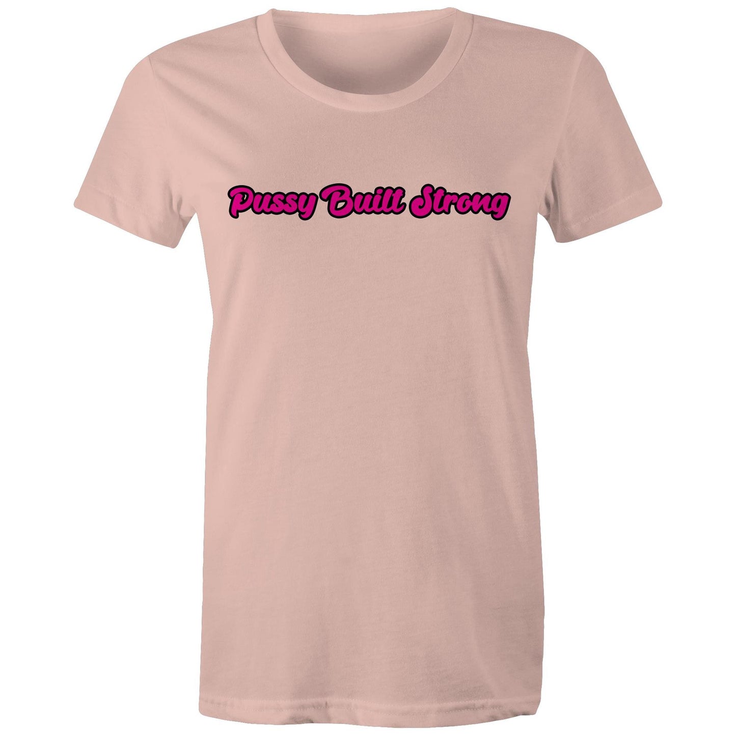 Pussy Built Strong AS Colour - Women's Maple Tee
